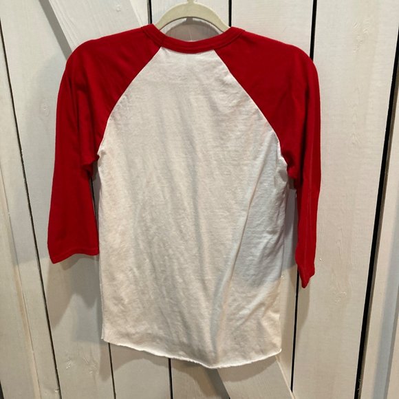 Christmas pajama henley top red white green Small - Picture 5 of 6